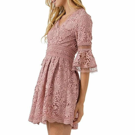Endless Rose All Of Lace Bell Sleeve Dress 5 Endless Rose All Of Lace Bell Sleeve Dress - Image 3