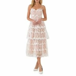 Endless Rose Crochet Layered Midi Dress