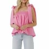 Endless Rose Bow Tie Flounce Top