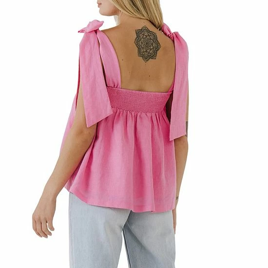 Endless Rose Bow Tie Flounce Top Endless Rose Bow Tie Flounce Top -Endless Rose shop unnamed file 1027