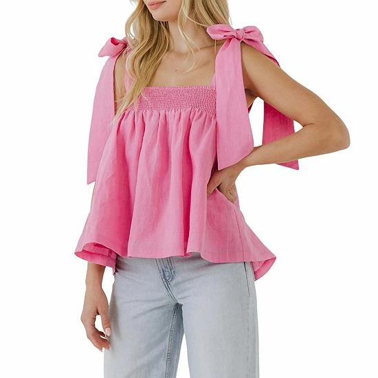 Endless Rose Bow Tie Flounce Top Endless Rose Bow Tie Flounce Top -Endless Rose shop unnamed file 1028