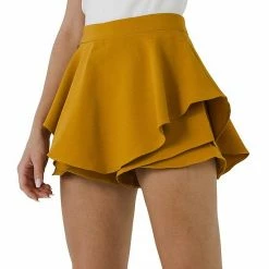 Endless Rose Ruffled Skort Yellow -Endless Rose shop unnamed file 1032