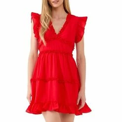 Endless Rose Ruffle Sleeve Mini Dress