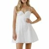 Endless Rose Sweetheart Neckline Mini Dress White