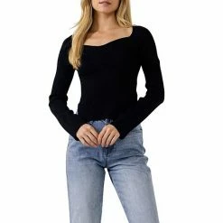 Endless Rose Fitted Long Sleeve Sweater