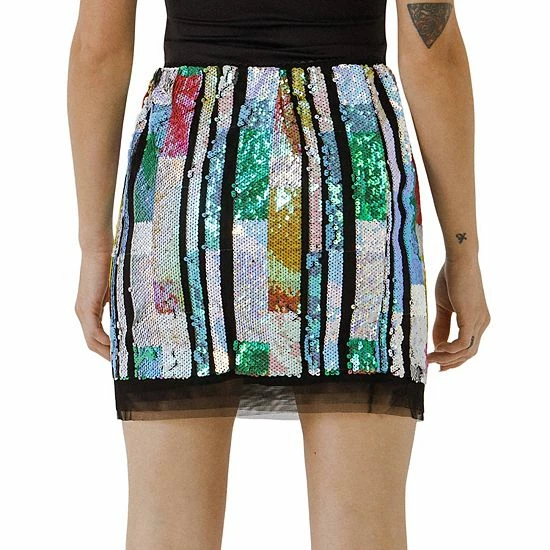 Endless Rose Multi Color Sequin Mini Skirt Endless Rose Multi Color Sequin Mini Skirt -Endless Rose shop unnamed file 1123