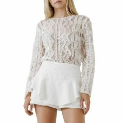 Endless Rose Sequin Mesh Top