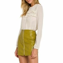 Endless Rose Lace Detail Pleated Blouse -Endless Rose shop unnamed file 1150