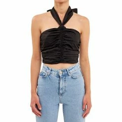 Endless Rose Halter Loop Ruched Top -Endless Rose shop unnamed file 1185