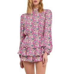 Endless Rose Floral Garden Open Back Romper