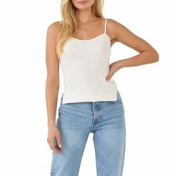 Endless Rose Elevated Corset Knit Cami Blue