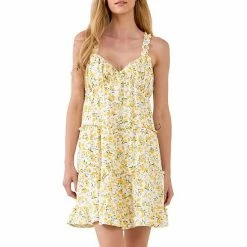 Endless Rose Floral Ruffle Detail Mini Dress