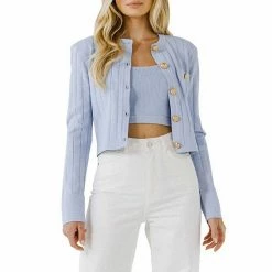 Endless Rose Ribbed Knit Cardigan