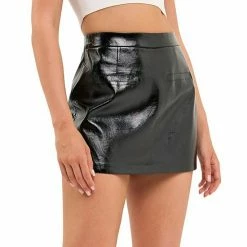 Endless Rose Leather Welt Pocket Skort -Endless Rose shop unnamed file 1250