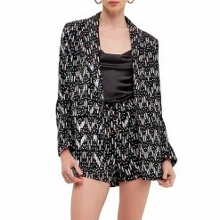 Endless Rose Sequin Single-Breasted Blazer