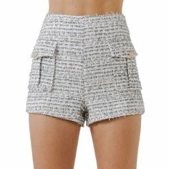 Endless Rose Tweed Shorts -Endless Rose shop unnamed file 1275