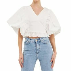 Endless Rose Puff Sleeve Detail Top 9 Endless Rose Puff Sleeve Detail Top -Endless Rose shop unnamed file 1295