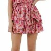 Endless Rose Floral Tiered Mini Skirt