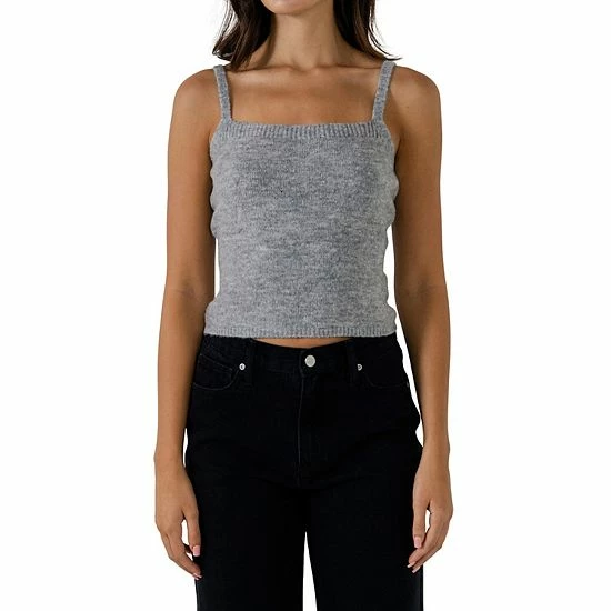 Endless Rose Knit Tank Top Heather Grey Endless Rose Knit Tank Top Heather Grey -Endless Rose shop unnamed file 1326