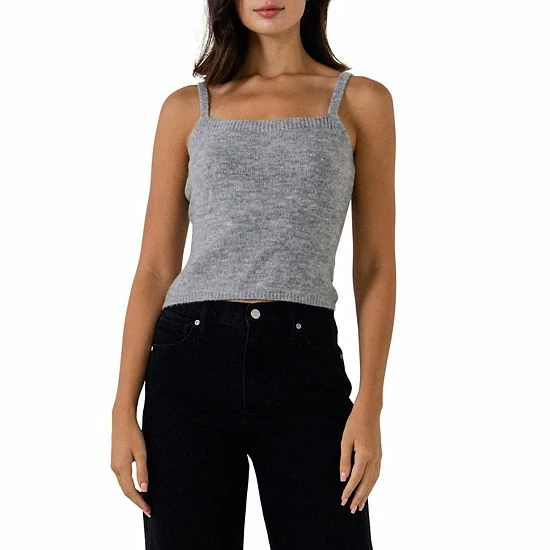 Endless Rose Knit Tank Top Heather Grey Endless Rose Knit Tank Top Heather Grey -Endless Rose shop unnamed file 1327