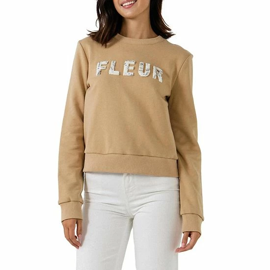 Endless Rose Beads Lettering Patch Sweatshirt Endless Rose Beads Lettering Patch Sweatshirt -Endless Rose shop unnamed file 1328