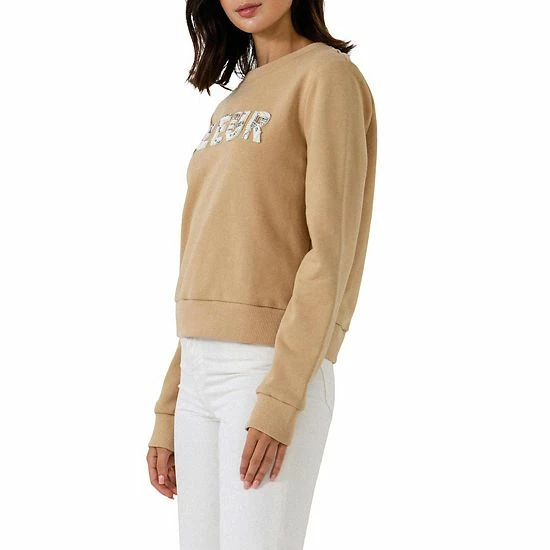 Endless Rose Beads Lettering Patch Sweatshirt Endless Rose Beads Lettering Patch Sweatshirt -Endless Rose shop unnamed file 1330