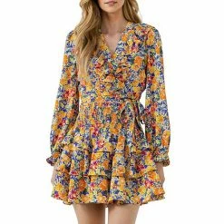 Endless Rose Front Wrap Floral Top