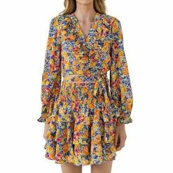 Endless Rose Front Wrap Floral Top -Endless Rose shop unnamed file 1335