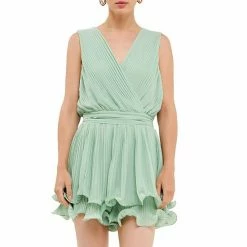 Endless Rose Pleated Romper