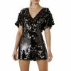 Endless Rose Dolman Sleeve Sequin Romper -Endless Rose shop unnamed file 1356