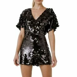 Endless Rose Dolman Sleeve Sequin Romper