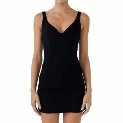 Endless Rose Fitted Dress Black -Endless Rose shop unnamed file 1396