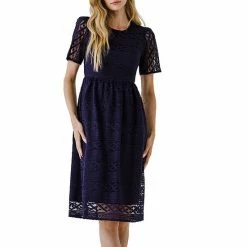 Endless Rose Lace Midi Dress Navy
