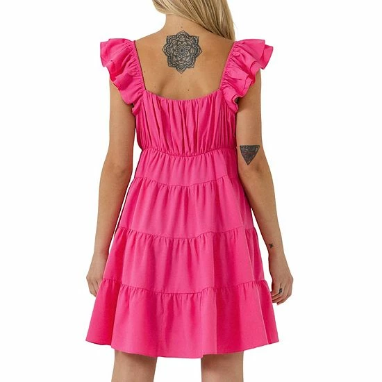 Endless Rose Ruffled Sweetheart Flounced Mini Fuchsia Endless Rose Ruffled Sweetheart Flounced Mini Fuchsia -Endless Rose shop unnamed file 194