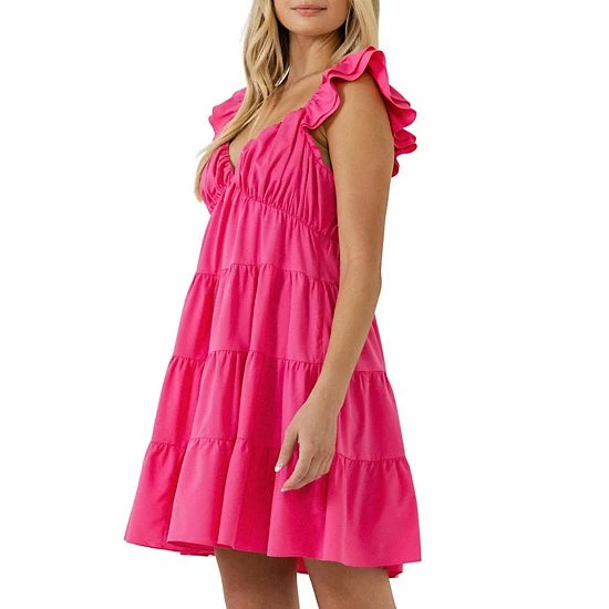 Endless Rose Ruffled Sweetheart Flounced Mini Fuchsia Endless Rose Ruffled Sweetheart Flounced Mini Fuchsia -Endless Rose shop unnamed file 195