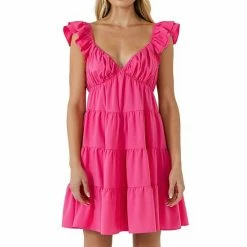 Endless Rose Ruffled Sweetheart Flounced Mini Fuchsia 5 Endless Rose Ruffled Sweetheart Flounced Mini Fuchsia -Endless Rose shop unnamed file 196