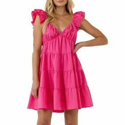 Endless Rose Ruffled Sweetheart Flounced Mini Fuchsia 6 Endless Rose Ruffled Sweetheart Flounced Mini Fuchsia -Endless Rose shop unnamed file 197