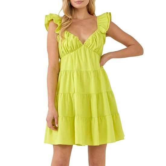 Endless Rose Ruffled Sweetheart Flounced Mini Fuchsia Endless Rose Ruffled Sweetheart Flounced Mini Fuchsia -Endless Rose shop unnamed file 198