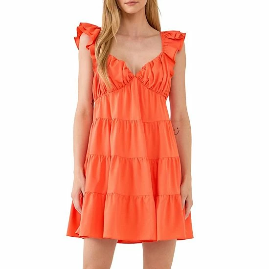 Endless Rose Ruffled Sweetheart Flounced Mini Fuchsia Endless Rose Ruffled Sweetheart Flounced Mini Fuchsia -Endless Rose shop unnamed file 199