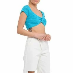 Endless Rose Knit Top With Bow Detail Sky Blue 4 Endless Rose Knit Top With Bow Detail Sky Blue -Endless Rose shop unnamed file 210