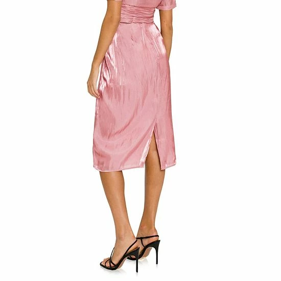 Endless Rose Metallic Effect Midi Skirt Beige Endless Rose Metallic Effect Midi Skirt Beige -Endless Rose shop unnamed file 245