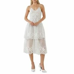 Endless Rose Lace Cami Tiered Midi Dress