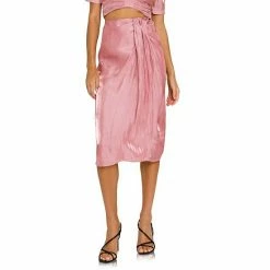 Endless Rose Metallic Effect Midi Skirt Beige 6 Endless Rose Metallic Effect Midi Skirt Beige -Endless Rose shop unnamed file 248