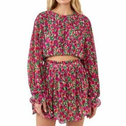 Endless Rose Floral Pleated Bubbled Top 5 Endless Rose Floral Pleated Bubbled Top -Endless Rose shop unnamed file 291