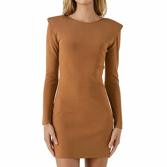 Endless Rose Shoulder Pad Knit Dress - Image 4