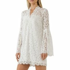 Endless Rose Bell Sleeves V Neck Lace Dress -Endless Rose shop unnamed file 329