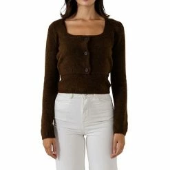 Endless Rose Cropped Knit Cardigan -Endless Rose shop unnamed file 334