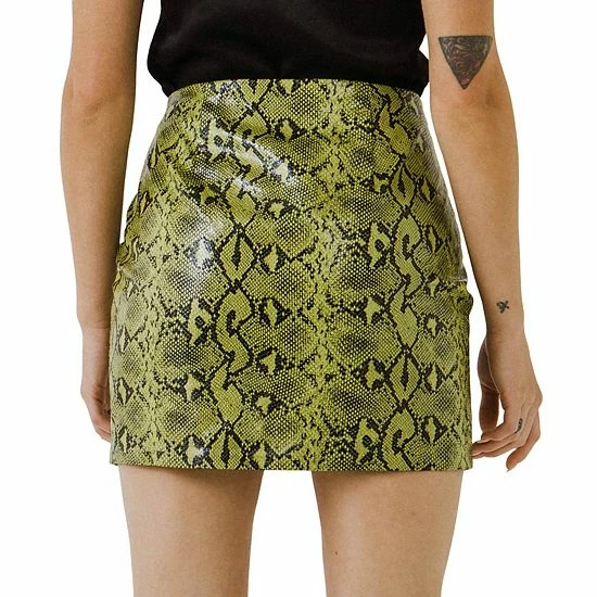 Endless Rose Front Metal Zipper Python Skirt Purple Endless Rose Front Metal Zipper Python Skirt Purple -Endless Rose shop unnamed file 336