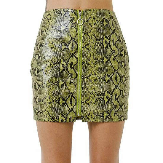 Endless Rose Front Metal Zipper Python Skirt Purple Endless Rose Front Metal Zipper Python Skirt Purple -Endless Rose shop unnamed file 338