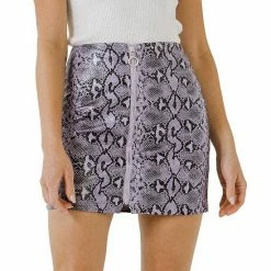 Endless Rose Front Metal Zipper Python Skirt Purple 7 Endless Rose Front Metal Zipper Python Skirt Purple -Endless Rose shop unnamed file 340